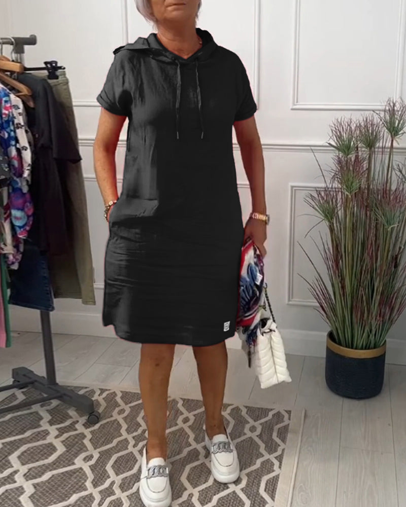 Ava™ | Casual Cotton Hoodie Dress