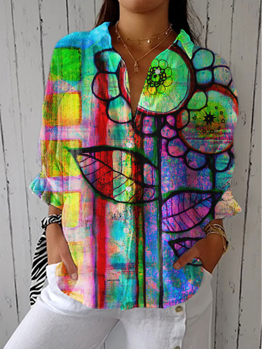 Fenna™ Artistic Bloom Blouse