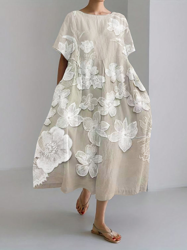 Olivia™ - Elegant Floral Print Dress