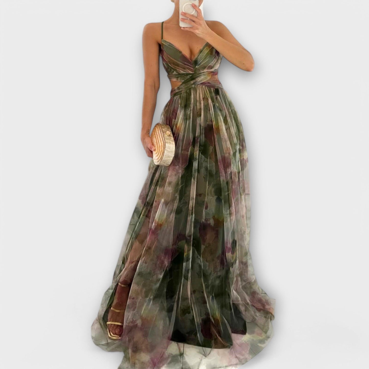 Annai Mesh Maxi Dress™ | Elegant and Figure-Hugging