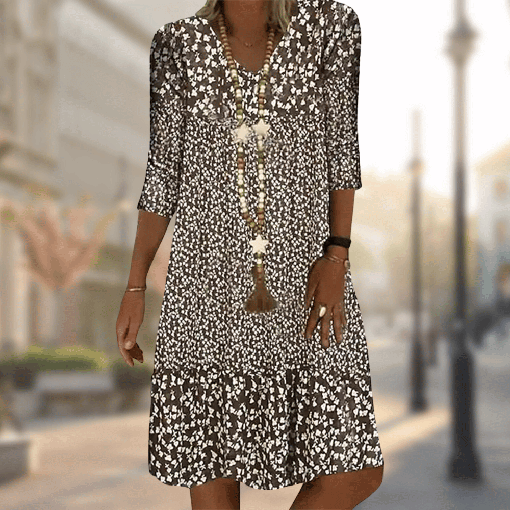 Nina™ | Elegant Dress with Print
