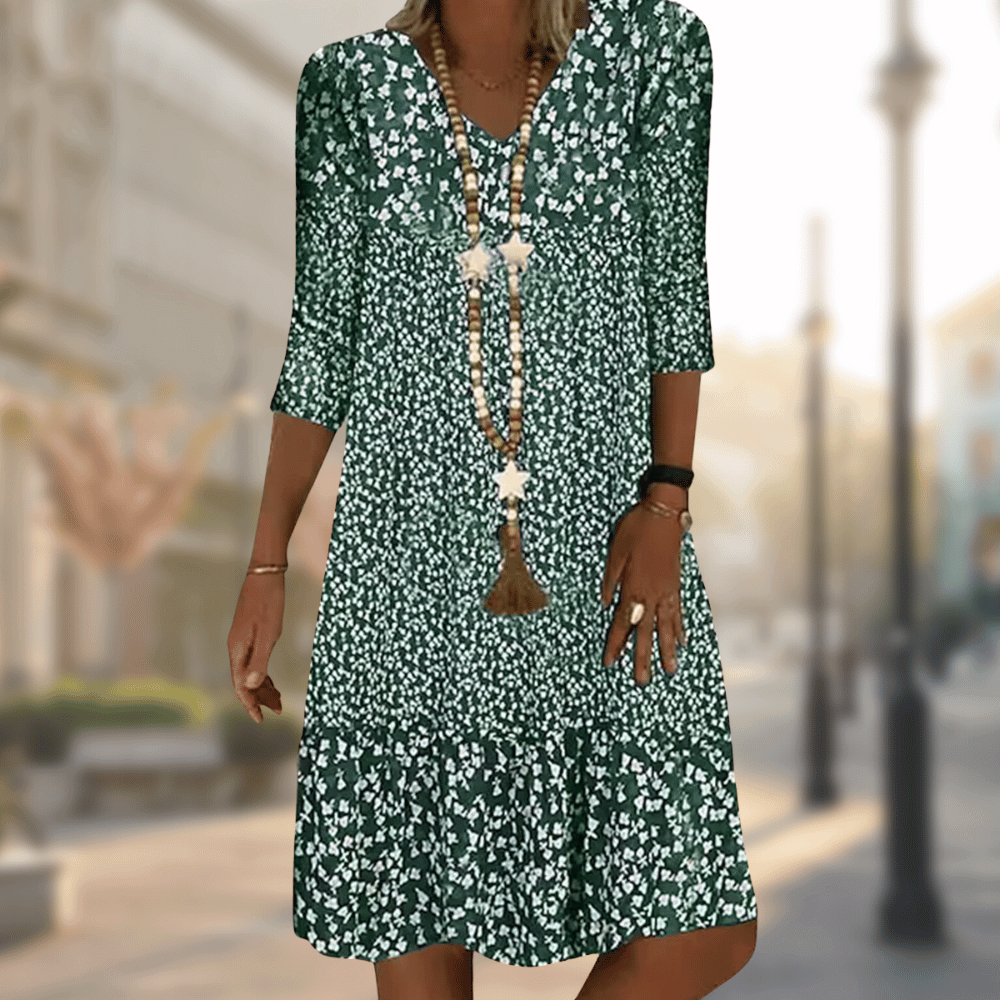 Nina™ | Elegant Dress with Print