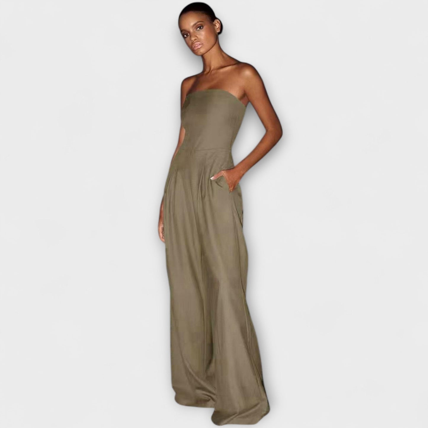 Amélie™ | Elegant Strapless Jumpsuit
