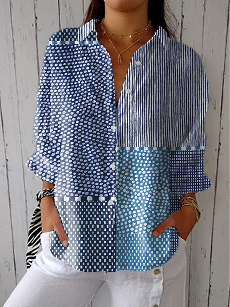 Fiora™ Ocean Patchwork Blouse