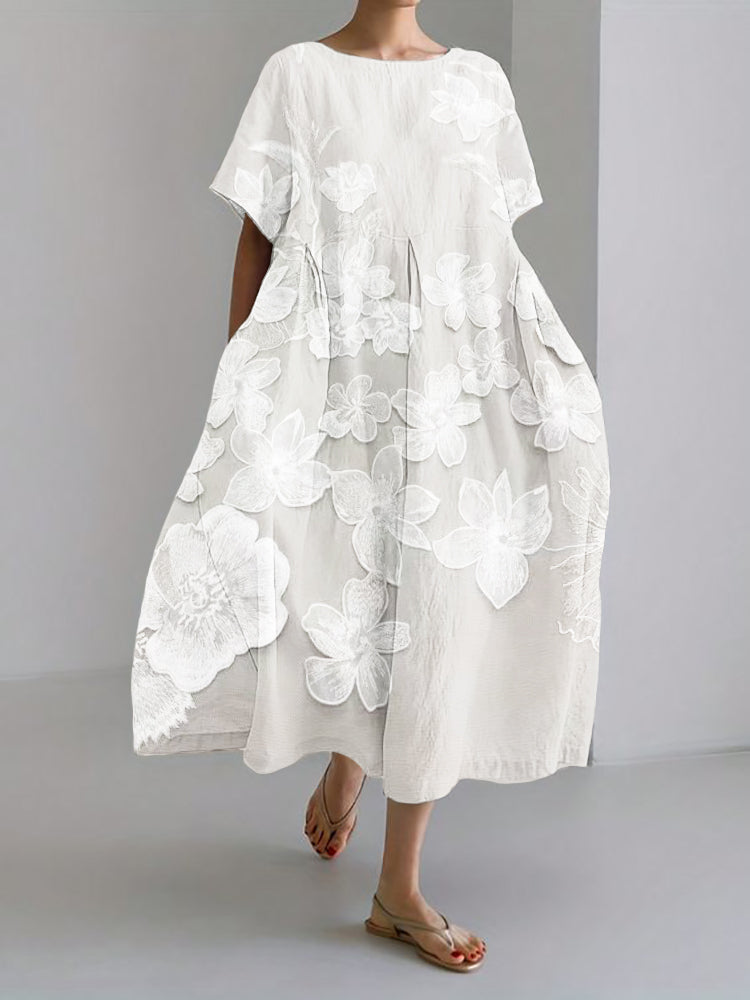 Olivia™ - Elegant Floral Print Dress