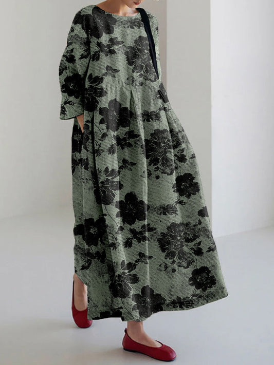 Violet™ - Botanical Print Dress