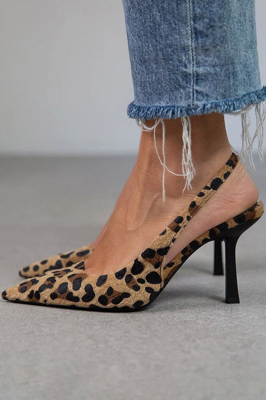 Ambra™ | Leopard Print Slingback Pumps