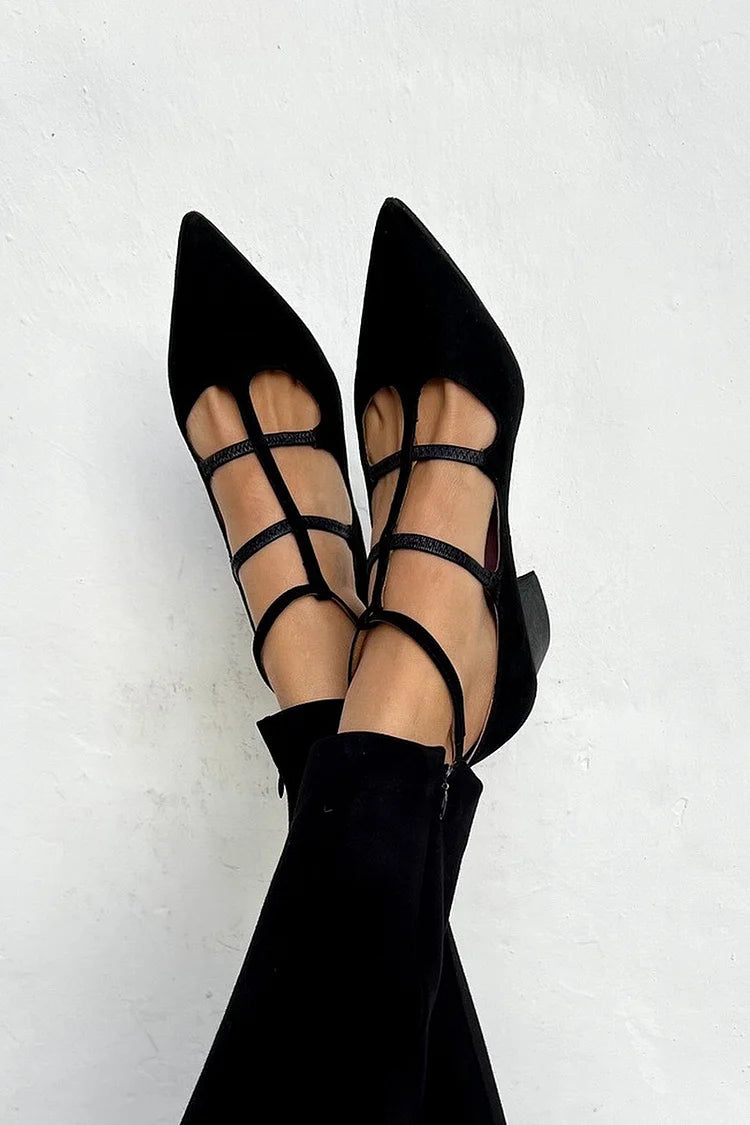 Giada™ | Pointed-toe pumps with cross straps