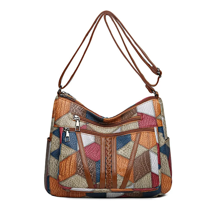 Ferna™ | Patchwork Shoulder Bag