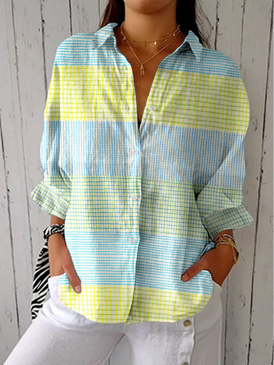 Filippa™ Pastel Grid Blouse