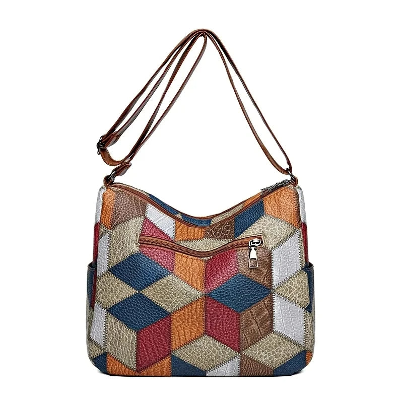Ferna™ | Patchwork Shoulder Bag
