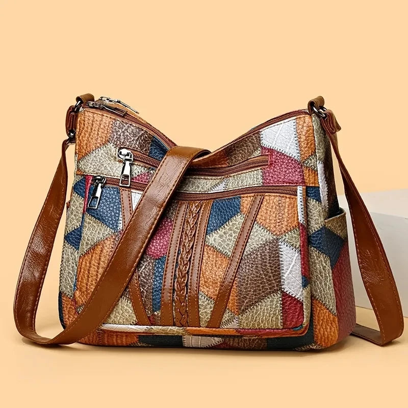 Ferna™ | Patchwork Shoulder Bag