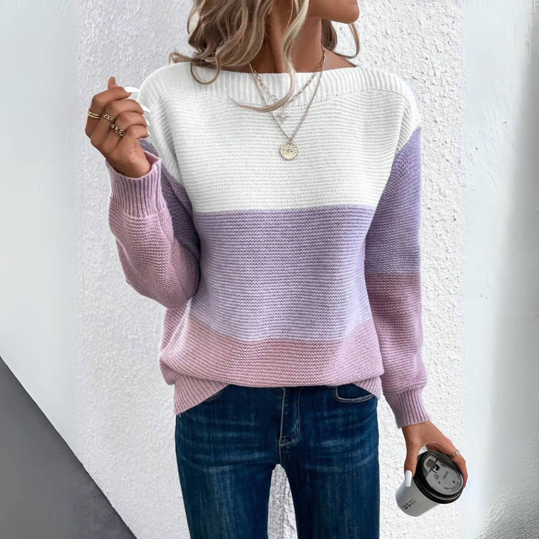 Clara™ | Elegant Patchwork Sweater