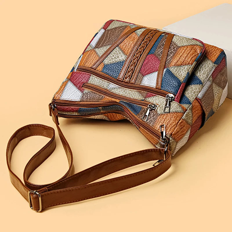 Ferna™ | Patchwork Shoulder Bag