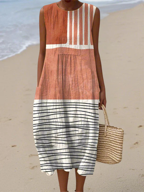 Skye™ | Striped Midi Dress
