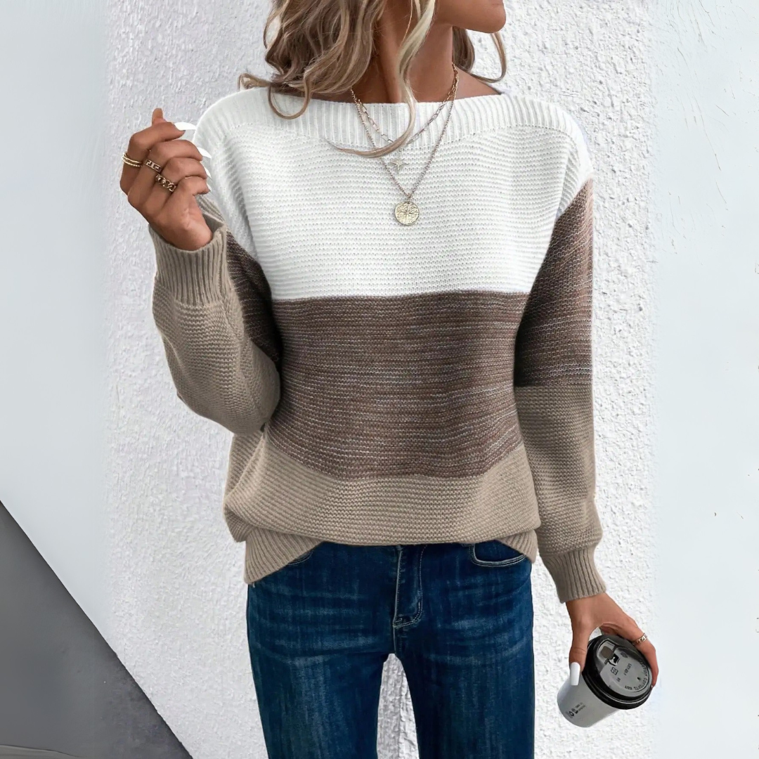 Clara™ | Elegant Patchwork Sweater