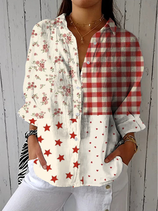 Elise™ Country Patchwork Blouse
