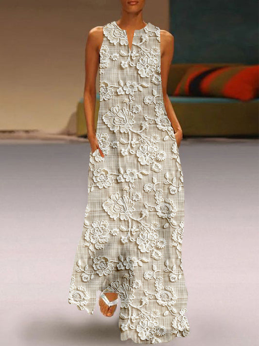 Lily™ - Lace Printed Dress