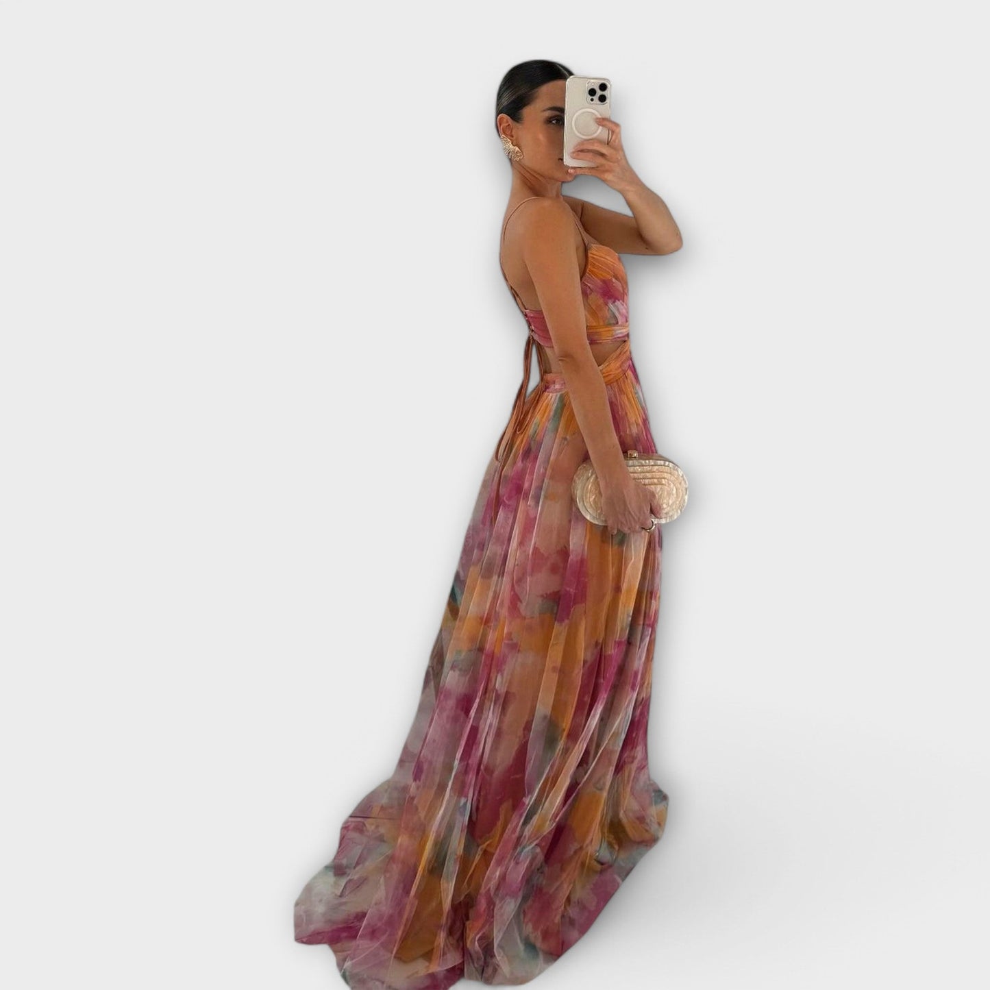 Annai Mesh Maxi Dress™ | Elegant and Figure-Hugging