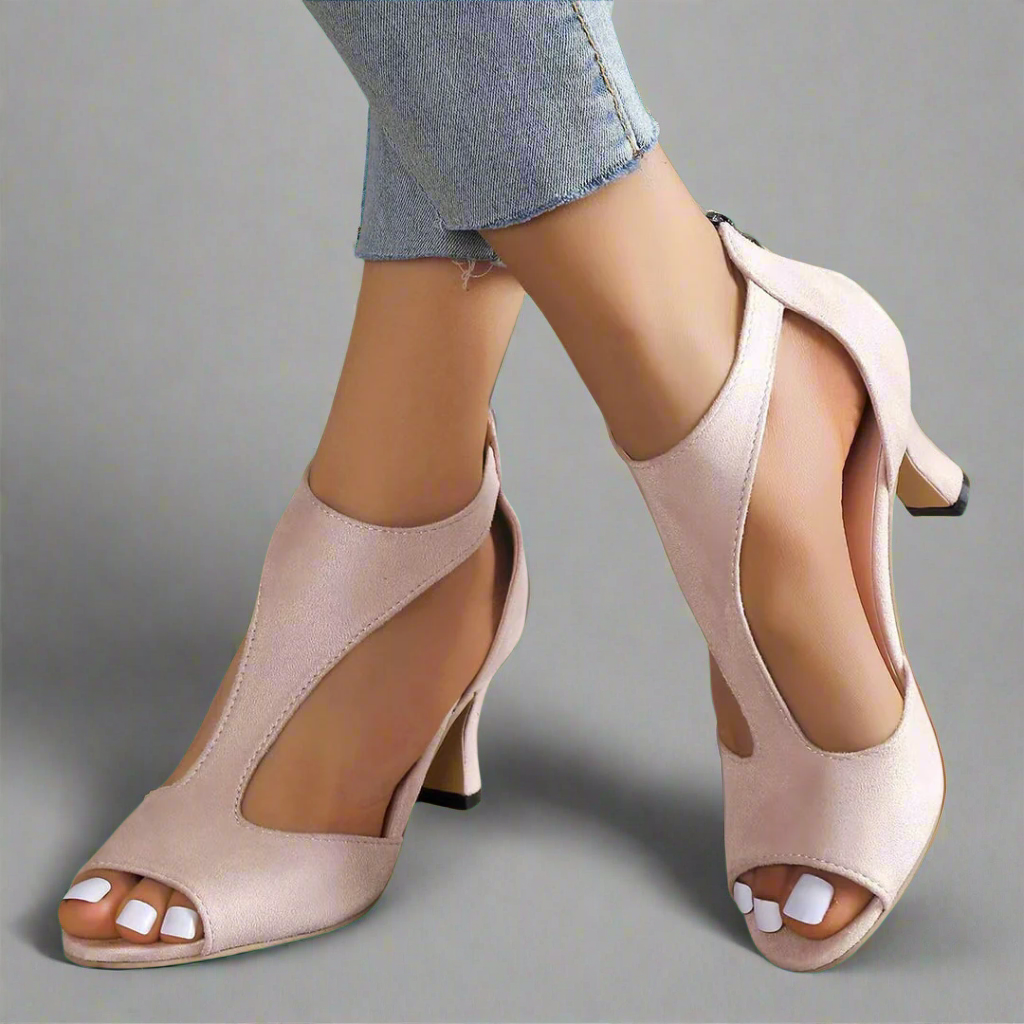Heidrun | Elegant and comfortable heeled sandals
