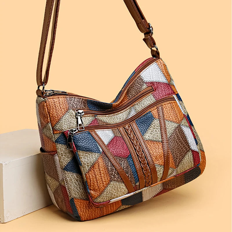 Ferna™ | Patchwork Shoulder Bag