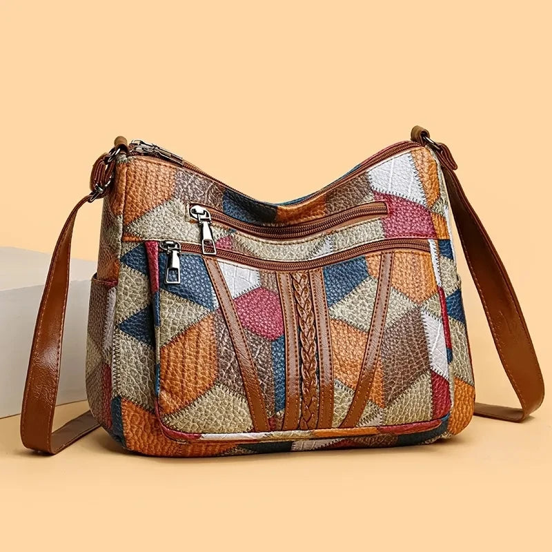 Ferna™ | Patchwork Shoulder Bag