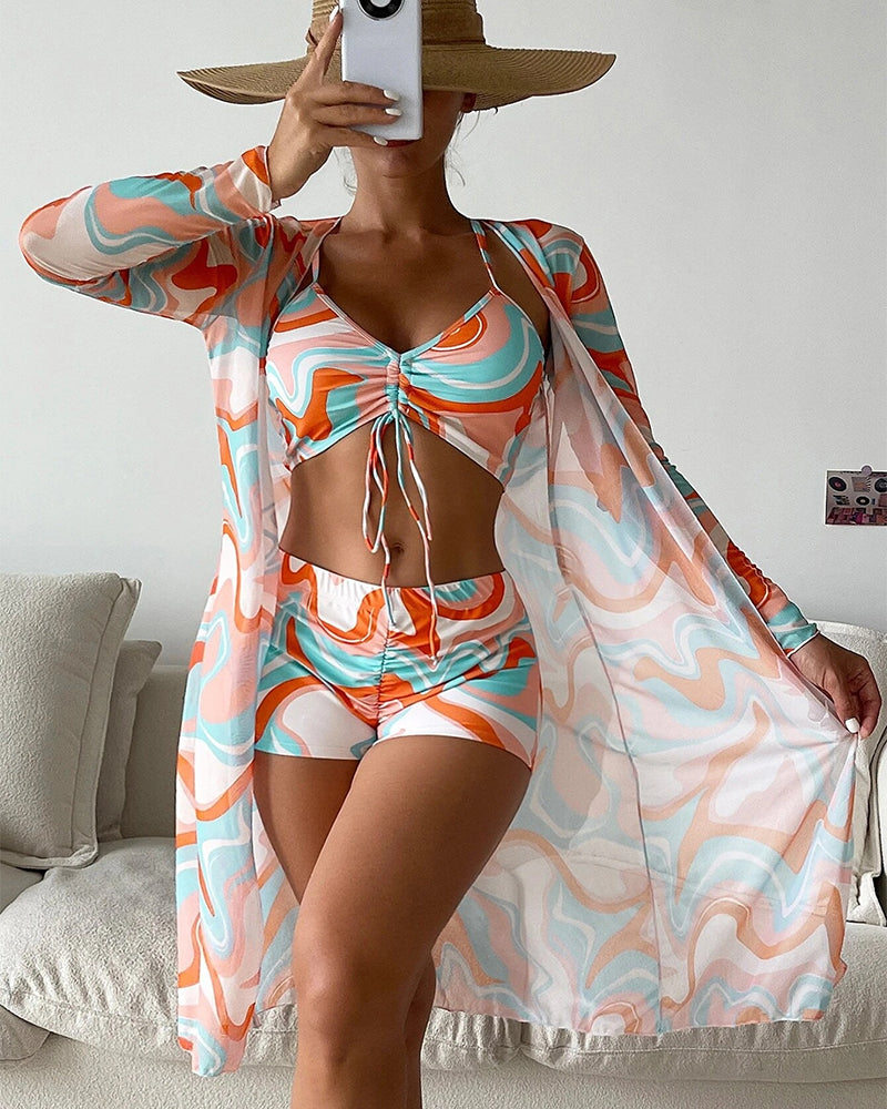 Aussie Vibe™ | 3-Piece Printed Bikini Set