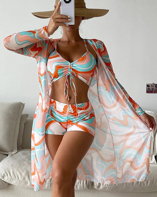 Aussie Vibe™ | 3-Piece Printed Bikini Set