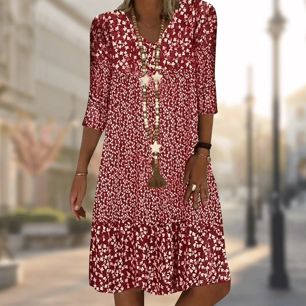 Nina™ | Elegant Dress with Print