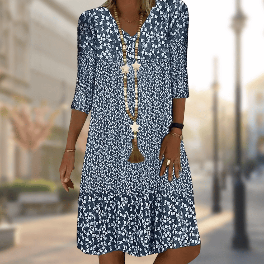 Nina™ | Elegant Dress with Print