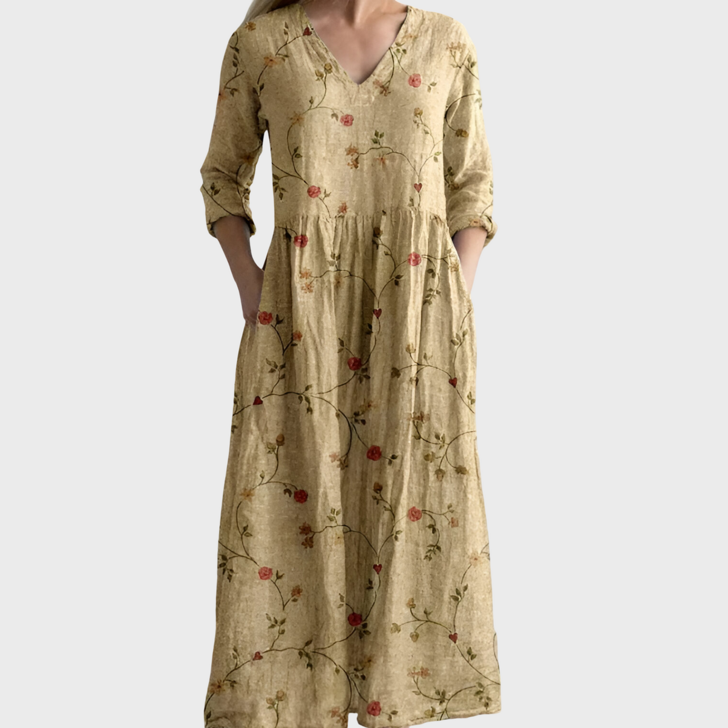 Celestine™ | Maxi Dress with Vintage Floral Print