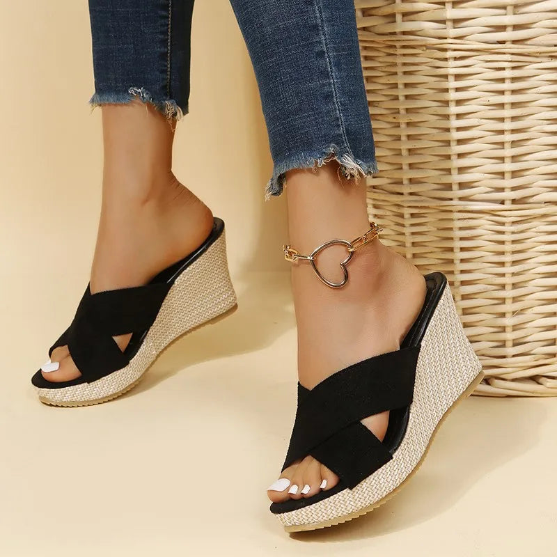 Jevie - Chic Wedge Heeled Sandals
