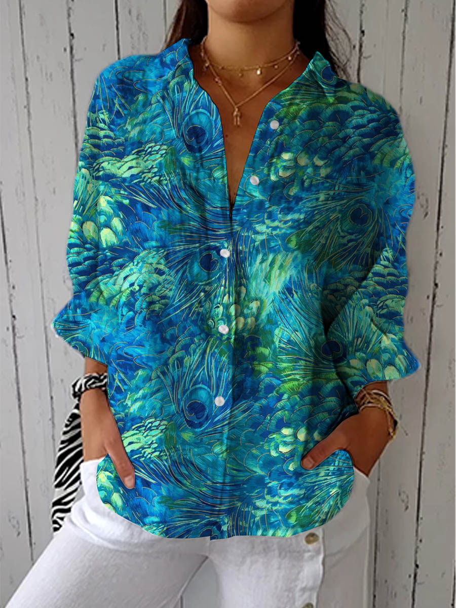 Florina™ Peacock Grace Blouse